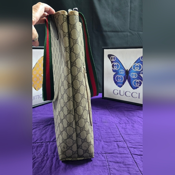 VGC VINTAGE GUCCI SHERRY LINE TOTE/ SHOULDER BAG - Picture 10 of 13